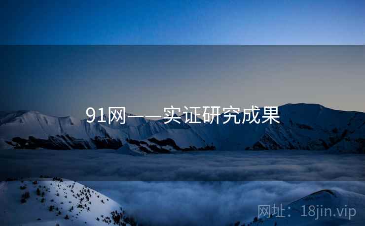 91网——实证研究成果