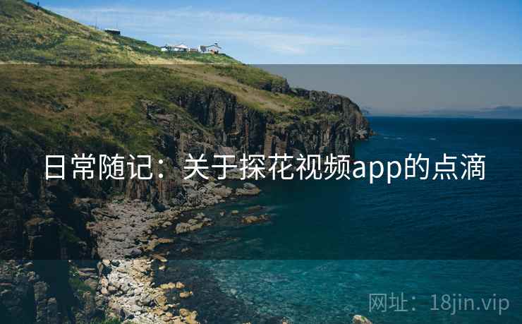 日常随记：关于探花视频app的点滴